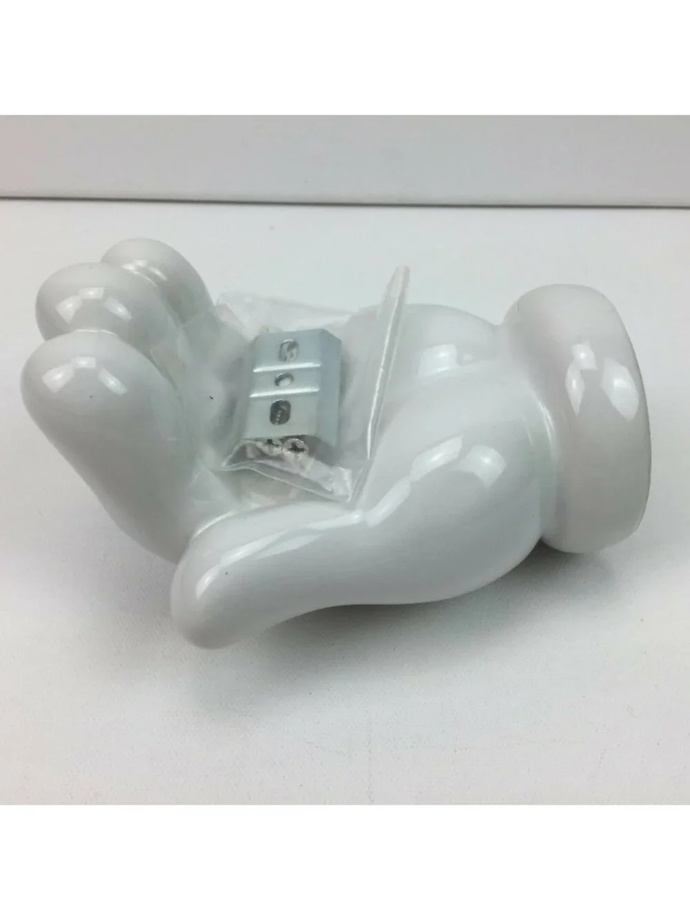 Disney Scattered Mickey Mouse Parts White Hand Glove Soap Dish Hardware Included